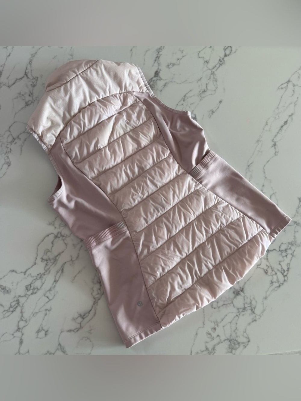 Lululemon Down For It All Vest - Porcelain Pink - Size 10 - Picture 3 of 6